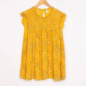 Yellow Floral Top